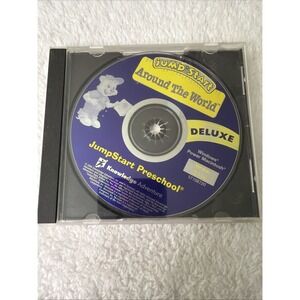 Jump Start Around The World Preschool Deluxe PC CD ROM Ver 2.11o Vtg Game Learn